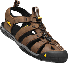 Keen Herren CLEARWATER CNX LEATHER Sandalen DARK EARTH/BLACK 1013106