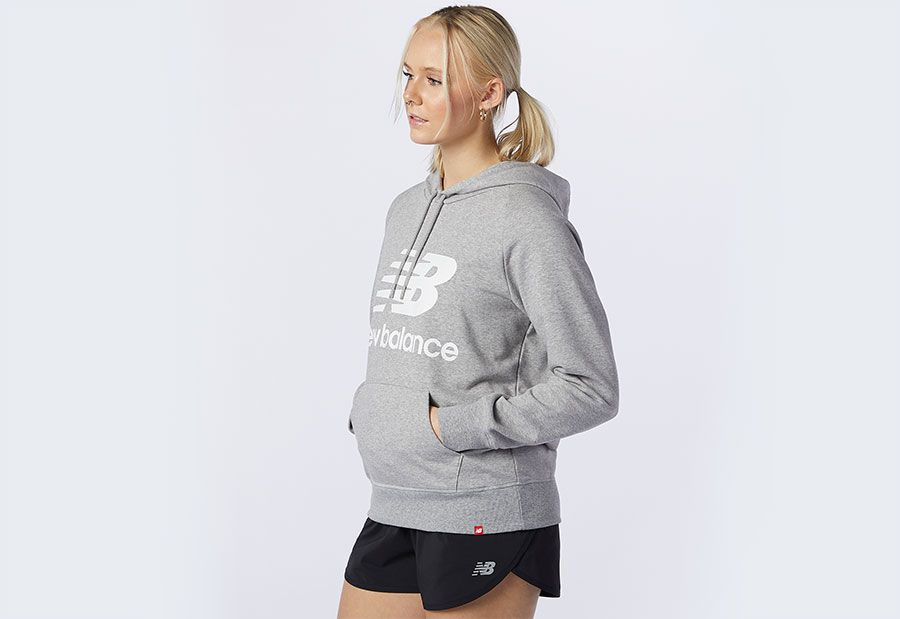 New Balance sweatshirt ESSENTIALS PULLOVER HOODIE AG women's WT03550AG