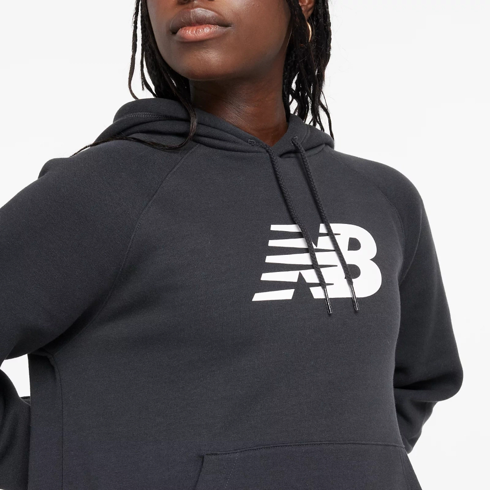 New Balance women's SPORT FLEECE LOGO HOODIE BK WT43524BK hoodie