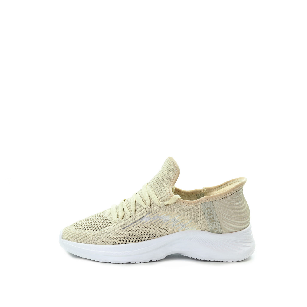 GOE Damskie sneakersy beżowe Slip-ins RR2N4089 BEIGE