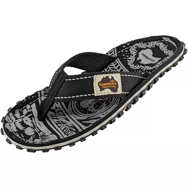 Gumbies unisex-Flip-Flops ISLANDER MIDNIGHT BLACK