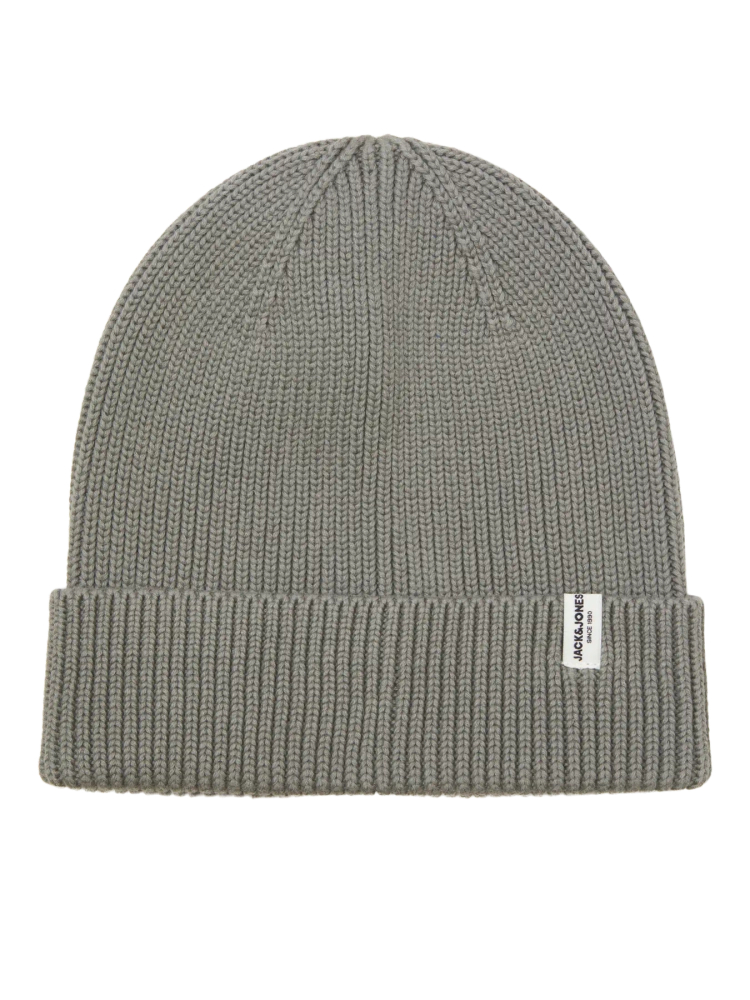 Jack&Jones czapka zimowa JACKRINK BEANIE LN 12193386 CASTOR GRAY