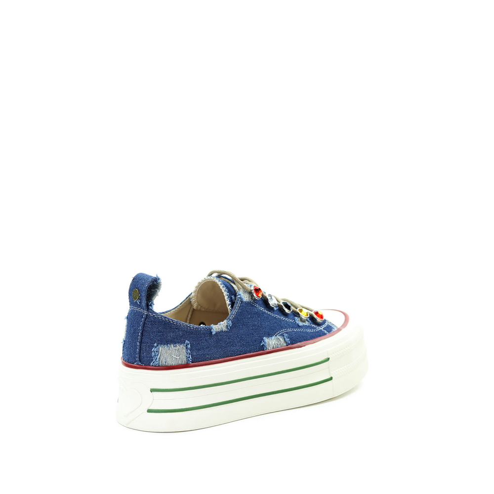 GOE Frauen Blau Turnschuhe RR2N4103 DENIM