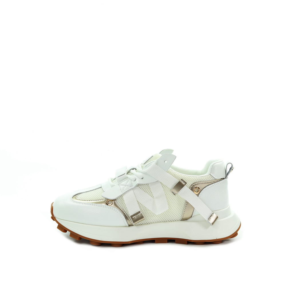 GOE Damskie sneakersy kremowe RR2N4065 WHITE