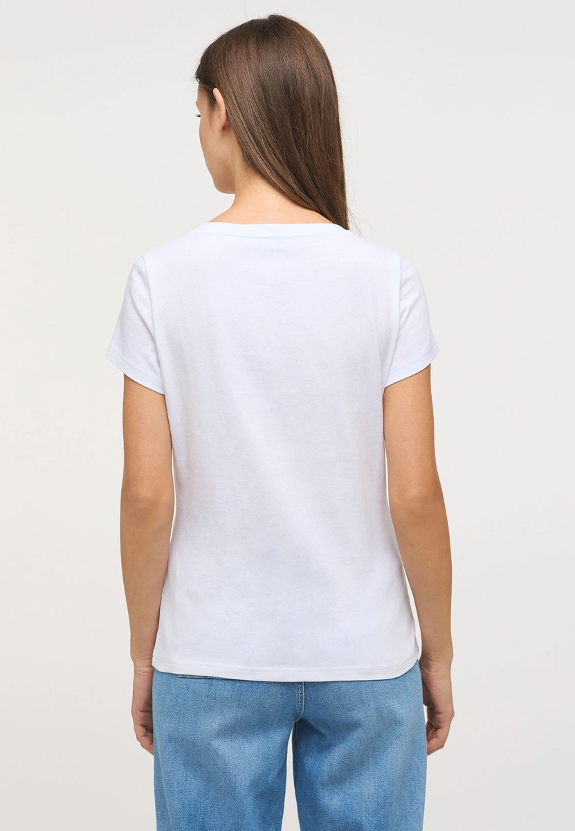 BASIC \\ MUSTANG 2045 27,58 biały t-shirt 1013398 | Alexia CLOTHING women\'s € V WOMEN\'S Mustang