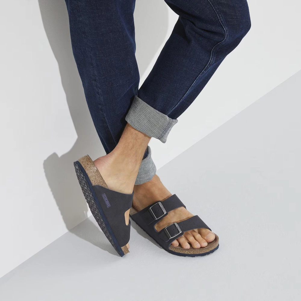 Birkenstock Flip-Flops Arizona BS 1023116 DESERT DUST INDIGO BLUE (Standardbreite)