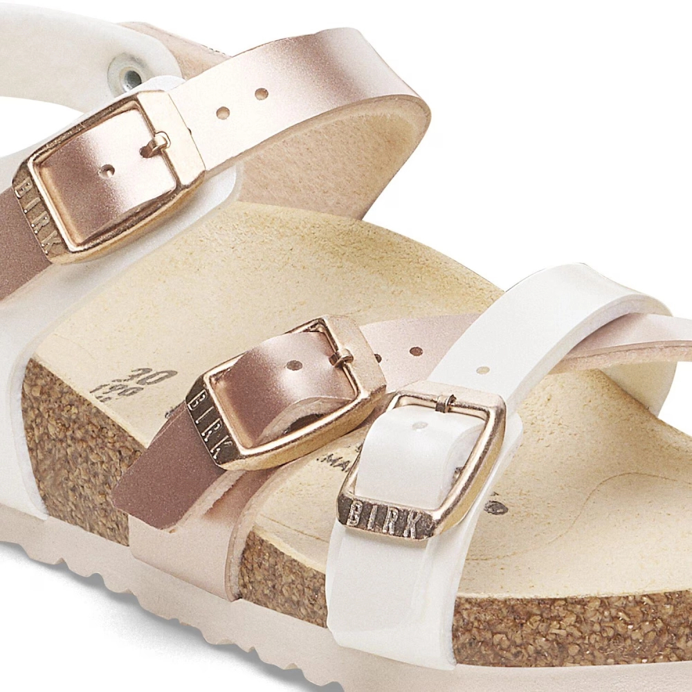 Birkenstock sandals KUMBA SPLIT KIDS 1029411 Electric Metallic Pearl/Copper (standard width)