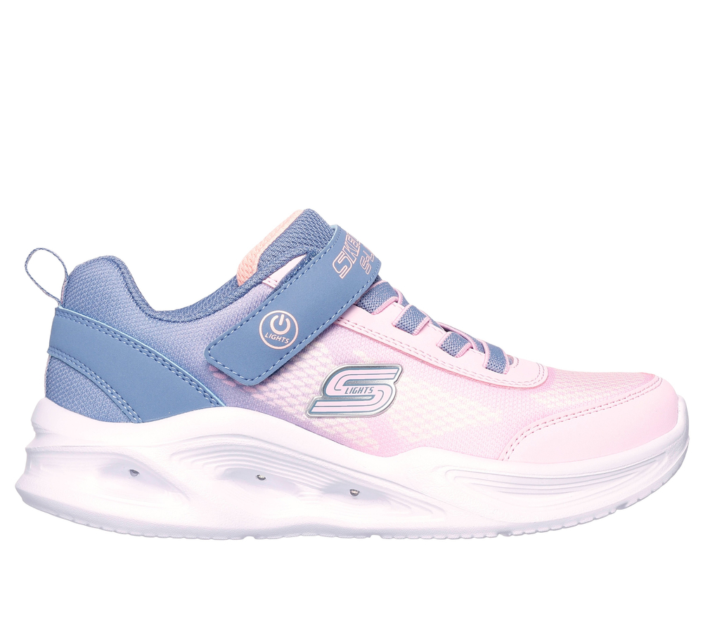 Skechers buty dziecięce S-Lights: Sola Glow - Ombre Deluxe 303714L GYLP gray