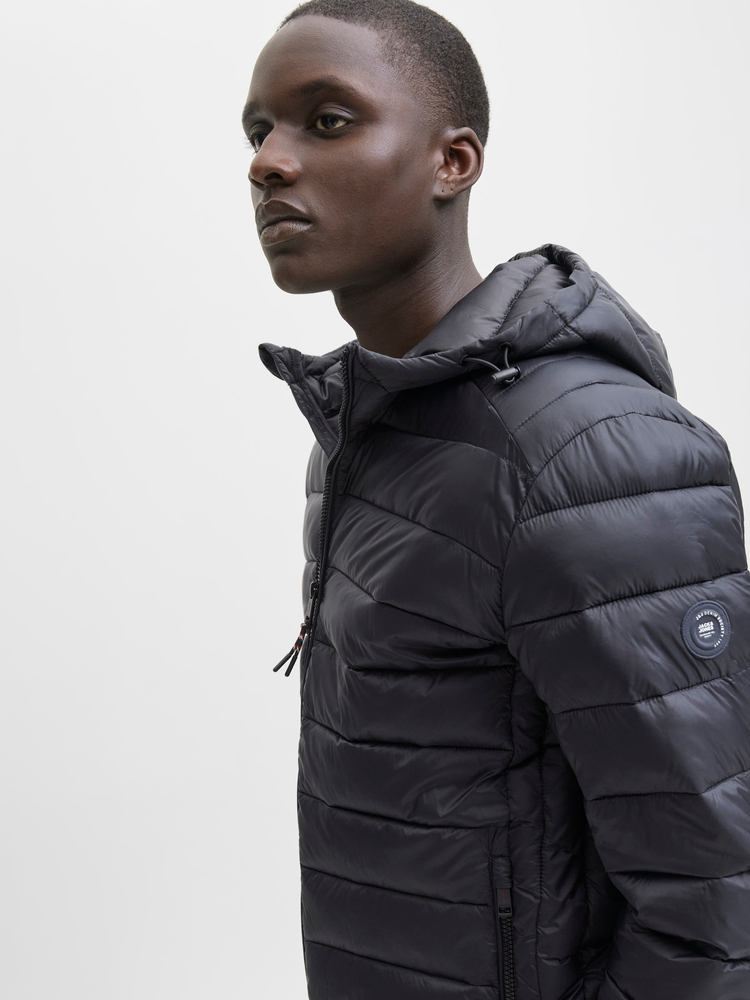 Jack&Jones męska kurtka puchowa JJEBRADLEY LIGHT BODYWARMER COLLAR NOO 12280970 BLACK