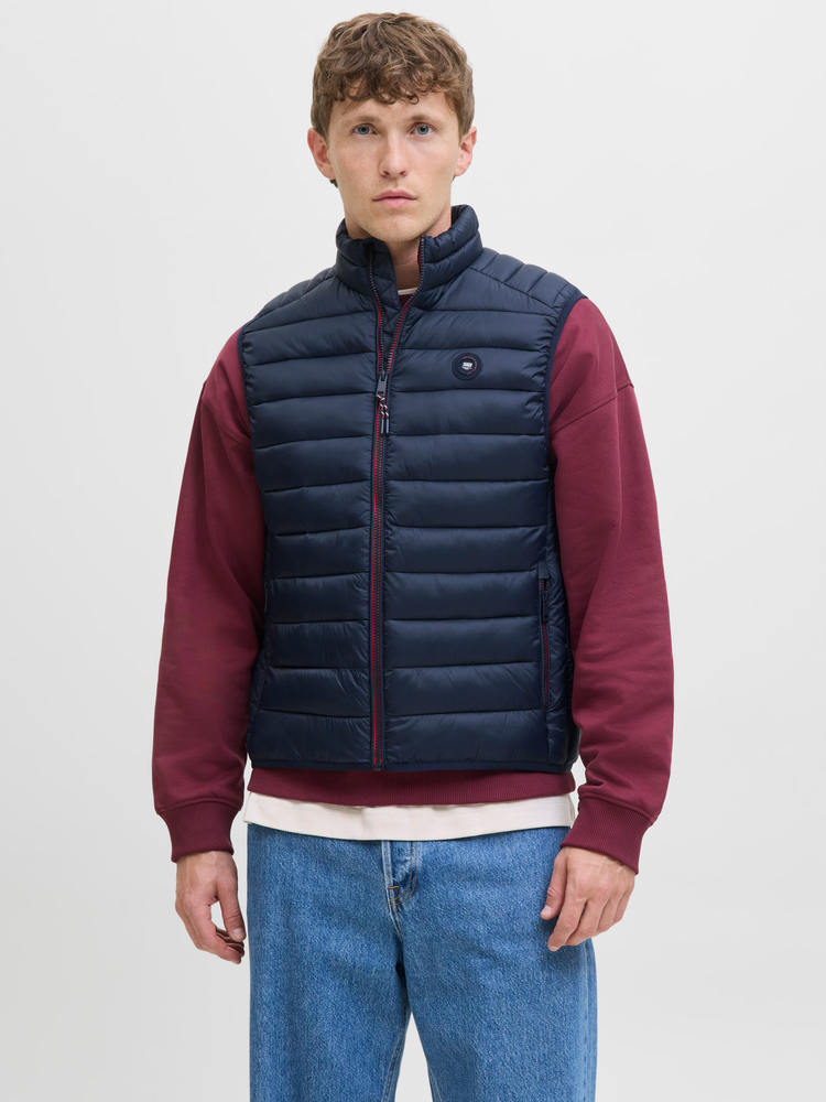 Jack&Jones Herrenweste ohne Ärmel JJEBRADLEY LIGHT BODYWARMER COLLAR NOO 12280973 SKY CAPTAIN