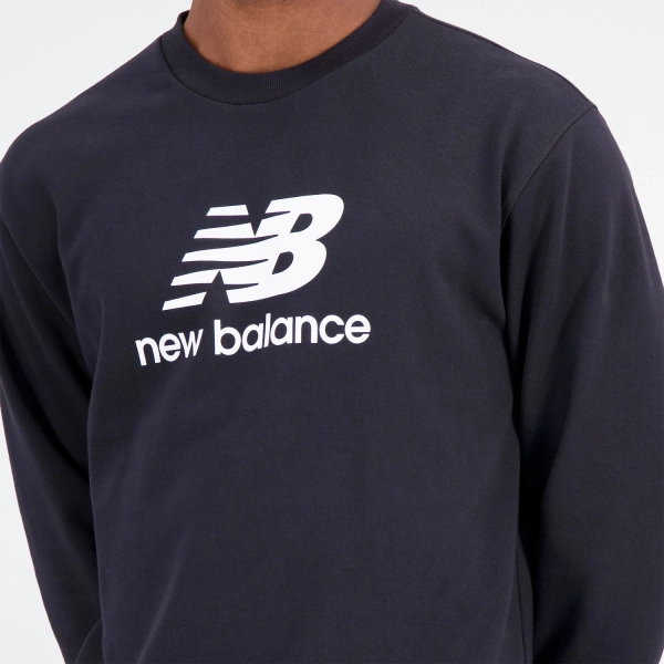 New Balance Herren Sweatshirt ESSENTIALS STACKED LOGO FRENC BK MT31538BK