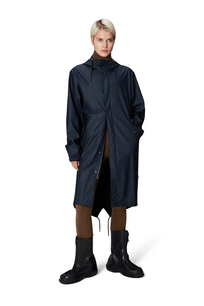 Rains płaszcz przeciwdeszczowy unisex FISHTAIL PARKA W3 18140 47 NAVY