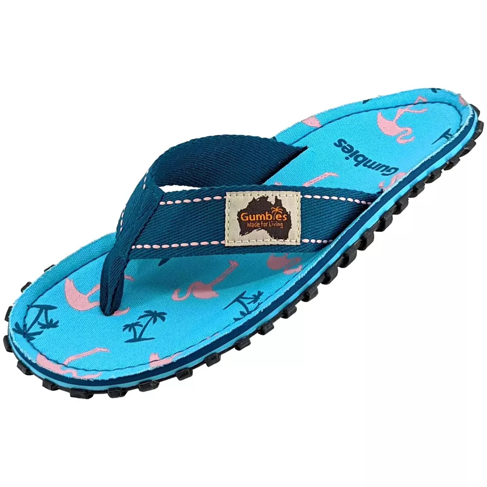 Gumbies Islander FLAMINGO ISLAND flip flops