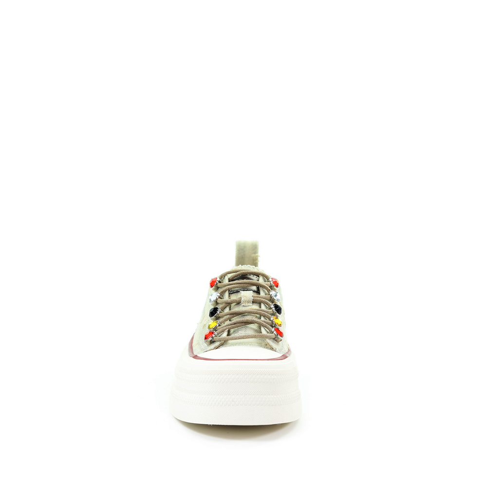 GOE Damskie trampki beżowe RR2N4105 BEIGE