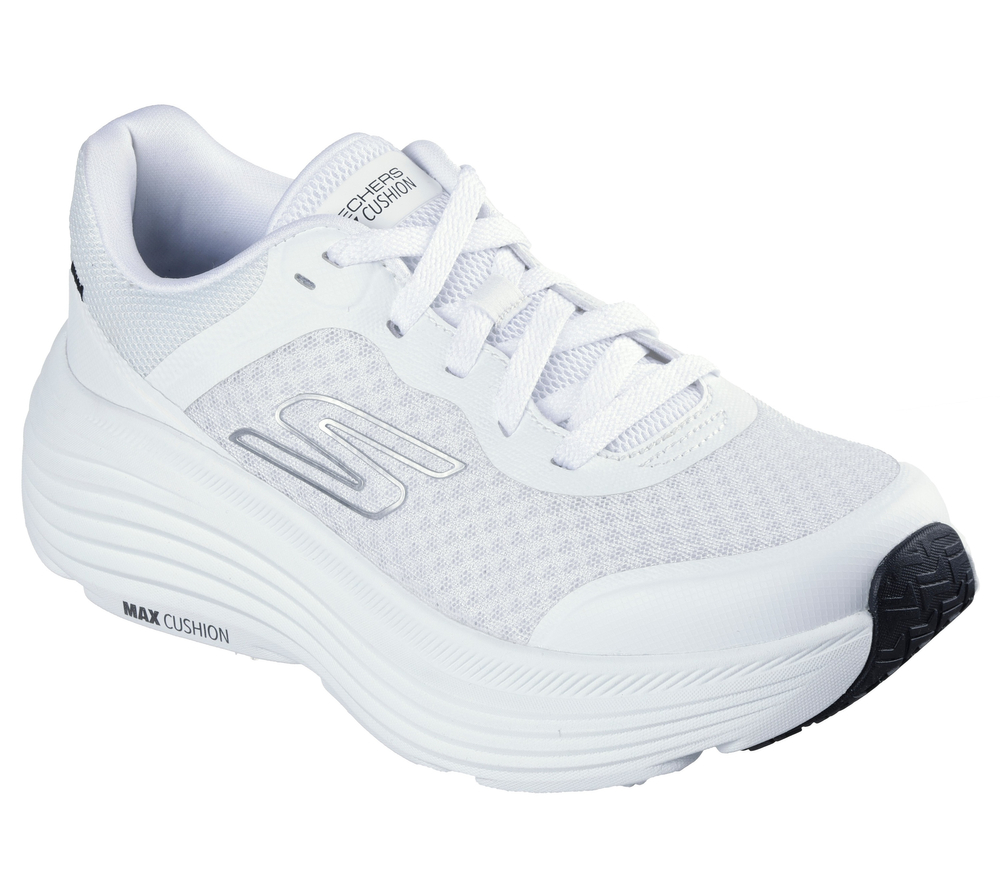 Skechers buty damskie do biegania Max Cushioning Endeavour 129470 WBK white