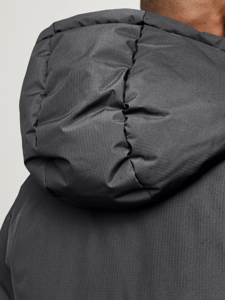 Jack&Jones męska puchowa kurtka zimowa JJWORLD PUFFER JACKET 12259850 ASPHALT