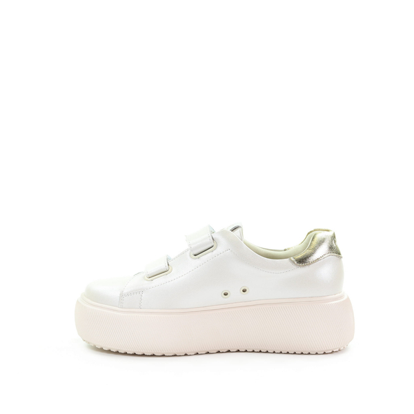 GOE Damskie sneakersy beżowe RR2N4018 BEIGE METALLIC