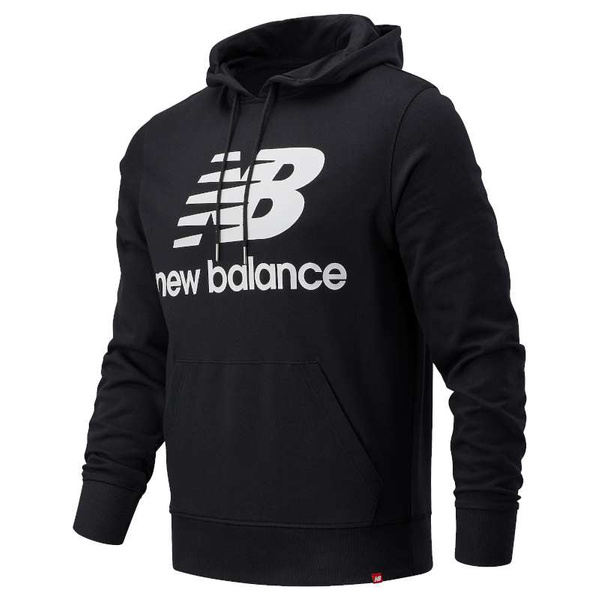 New Balance męska bluza ESSENTIALS STACKED LOGO PO BK MT03558BK