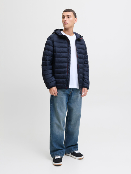 Jack&Jones Herren Daunenjacke JJEBRADLEY LIGHT PUFFER HOOD NOOS 12280970 SKY CAPTAIN