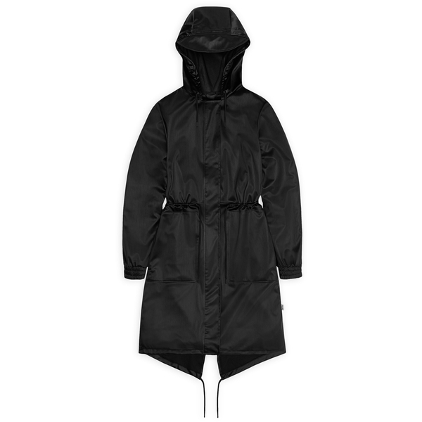 Rains płaszcz wodoodporny STRING W PARKA W3 18550 84 BLACK GRAIN