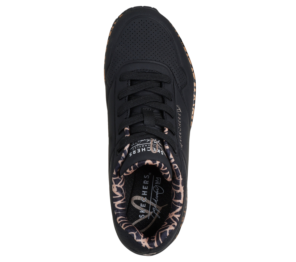 Skechers damskie sneakersy UNO-LOVING LOVE 155506 BKRG