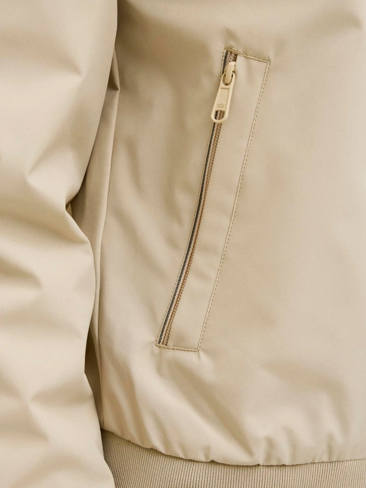 Jack&Jones męska kurtka JPRBLUBRAD BOMBER JACKET SN 12273393 WHITE PEPPER