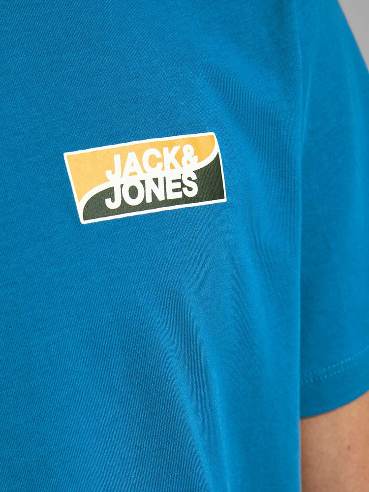 Jack & Jones męski T-Shirt 12193441 DEEP WATER/SLIM
