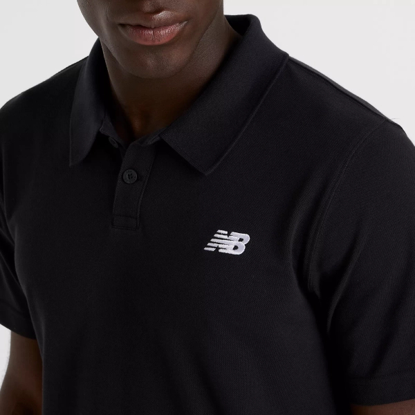 New Balance herren-T-Shirt COTTON PIQUE POLO BK MT51519BK