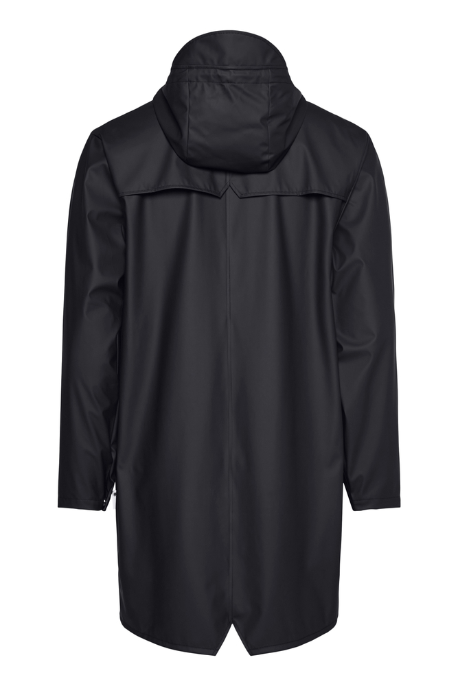 Rains Unisex Regenjacke LONG JACKET 12020 01 BLACK