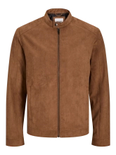 Jack&Jones Jacke aus synthetischem Wildleder JJEDYLAN CLEAN JACKET NOOS 12261197 COGNAC