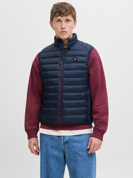 Jack&Jones Herrenweste ohne Ärmel JJEBRADLEY LIGHT BODYWARMER COLLAR NOO 12280973 SKY CAPTAIN
