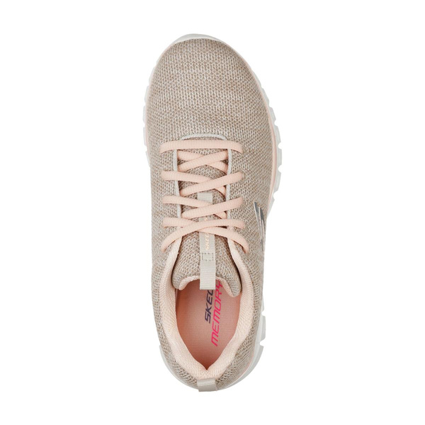 Skechers damskie buty sportowe Graceful Twisted Fortune 12614 NTCL Natural/Coral