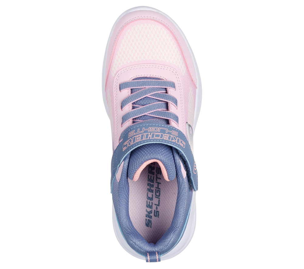 Skechers buty dziecięce S-Lights: Sola Glow - Ombre Deluxe 303714L GYLP gray