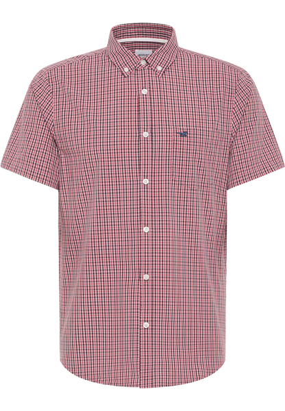 Mustang cotton short sleeve plaid shirt COLLIN MINI CHECK 1013857-12446