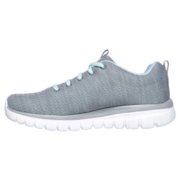 Skechers damskie buty sportowe Graceful Twisted Fortune 12614 GYMN Gray/Mint