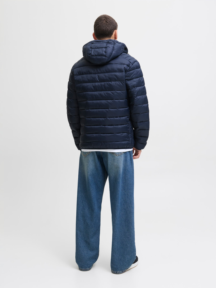 Jack&Jones Herren Daunenjacke JJEBRADLEY LIGHT PUFFER HOOD NOOS 12280970 SKY CAPTAIN