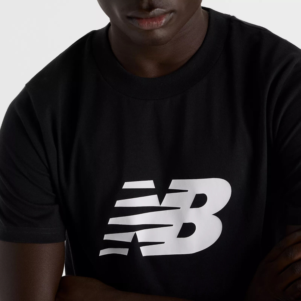 New Balance męska koszulka SPORT JERSEY LOGO T-SHIRT BK MT43906BK