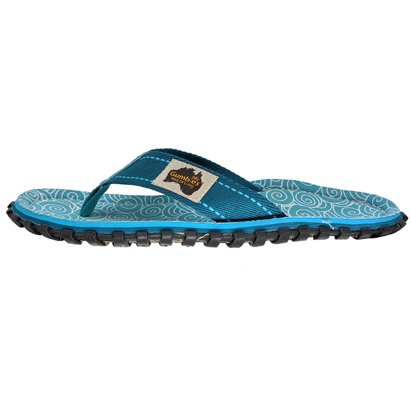 Gumbies - damskie japonki Islander - Turquoise Swirls