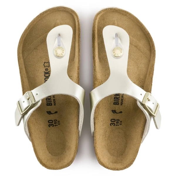 Birkenstock klapki japonki GIZEH KIDS BS Electric Metallic Gold 1015592 (szerokość standardowa)