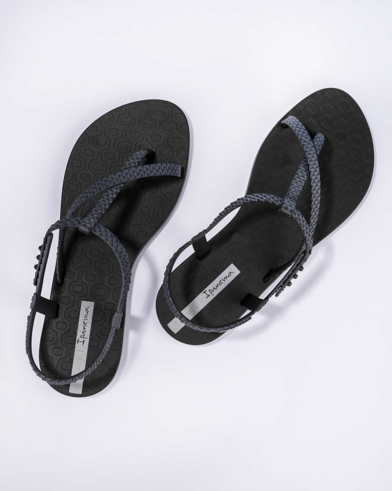 Ipanema damskie sandały Class Wish II Fem 82931 21122 BLACK/DARK GREY