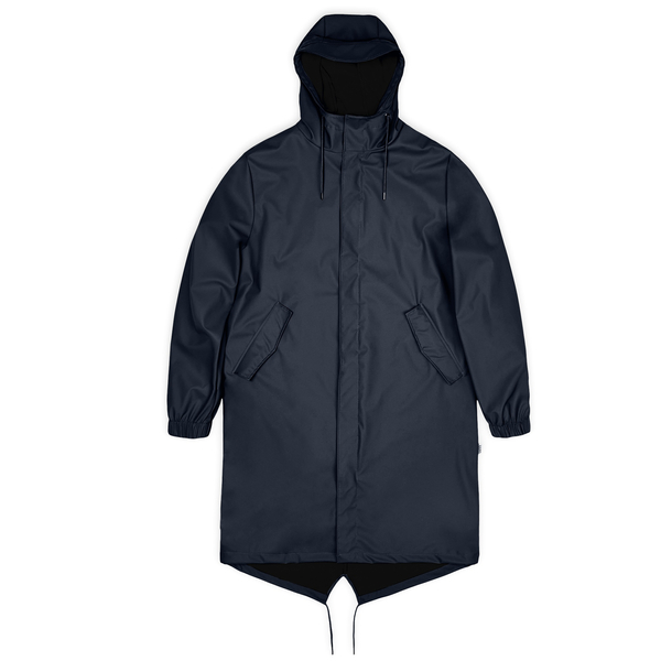 Rains płaszcz przeciwdeszczowy unisex FISHTAIL PARKA W3 18140 47 NAVY