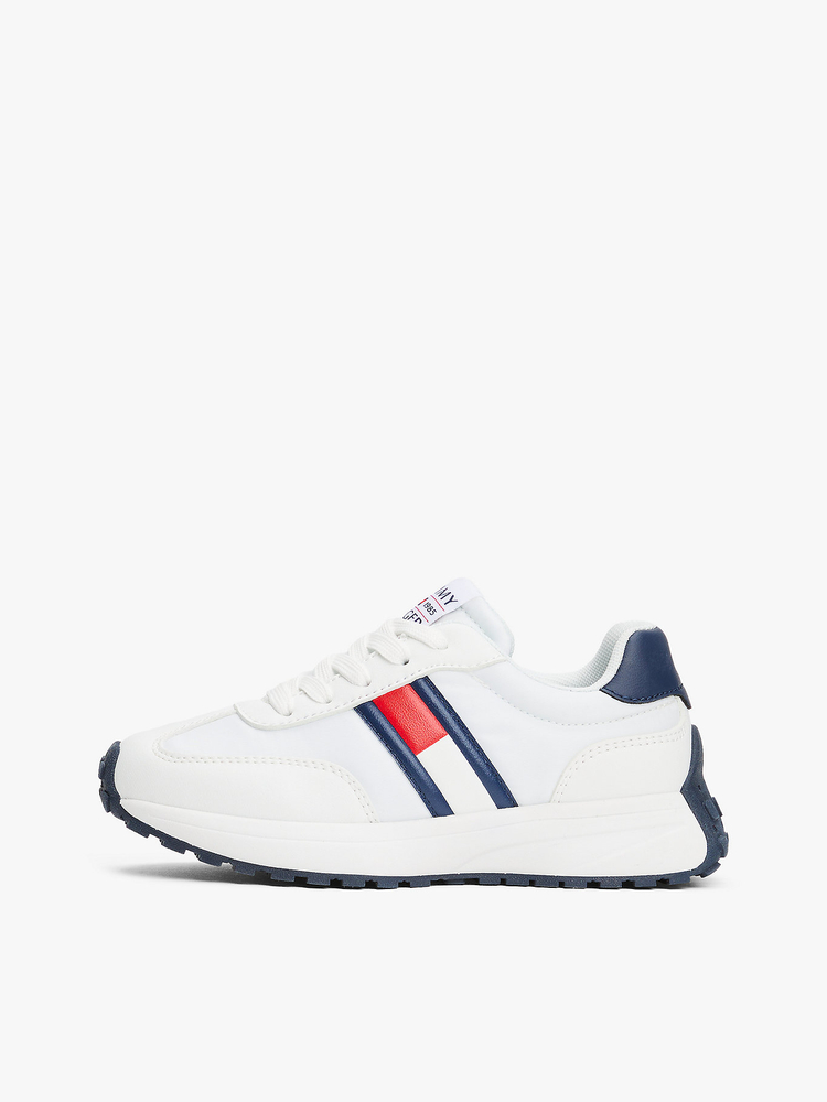 Tommy Hilfiger damksie FLAG LOW CUT LACE-UP SNEAKERS T3X9-33877-1695X336-X336 WHITE/BLUE