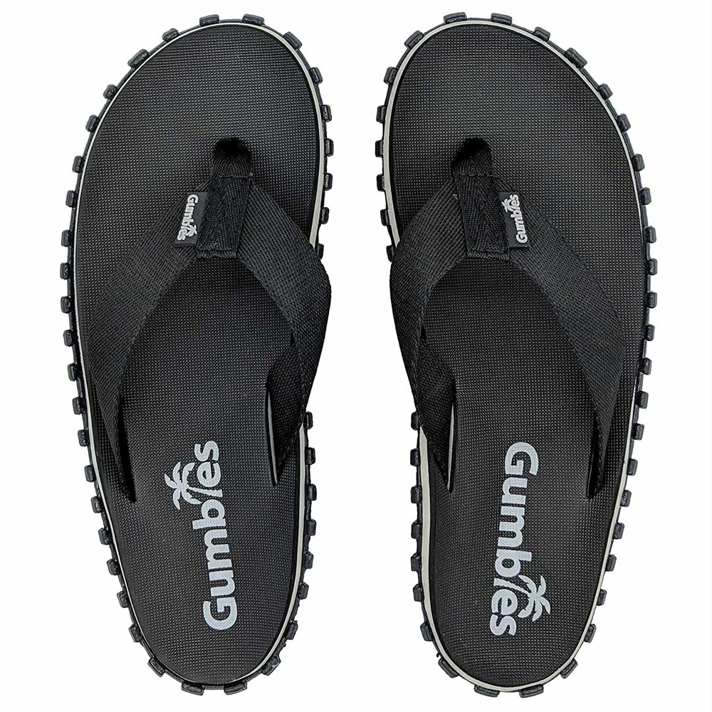 Gumbies - DUCKBILL unisex flip flops - BLACK