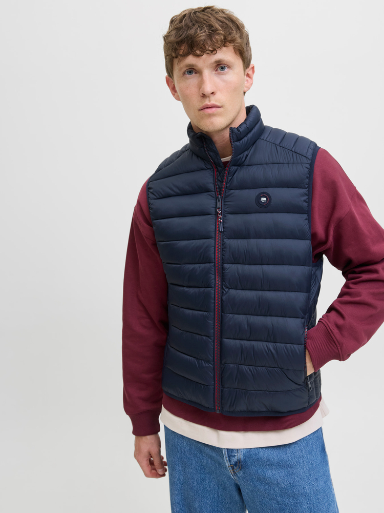Jack&Jones męska kamizelka bezrękawnik JJEBRADLEY LIGHT BODYWARMER COLLAR NOO 12280973 SKY CAPTAIN