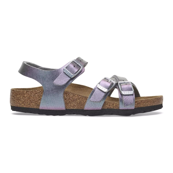 Birkenstock sandały KUMBA KIDS 1029441 SAFFIANO IRIDESCENT VIOLA (szerokość standardowa)