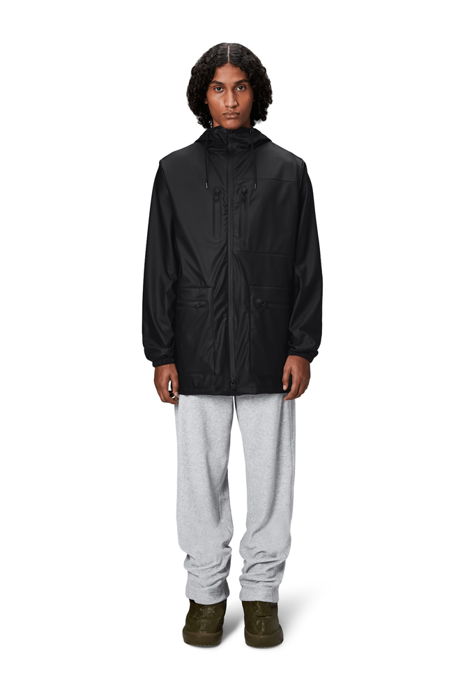 REGEN CARGO LANGE JACKE W3 12060 01 SCHWARZ