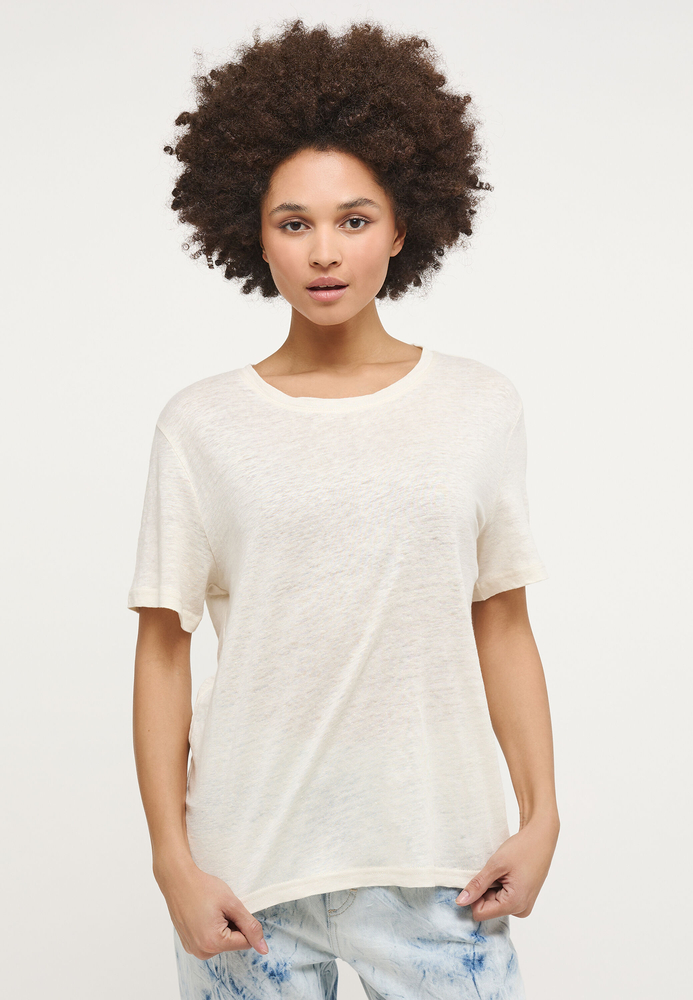 Mustang Damen-T-Shirt ALINA C LINEN 1013788 2045