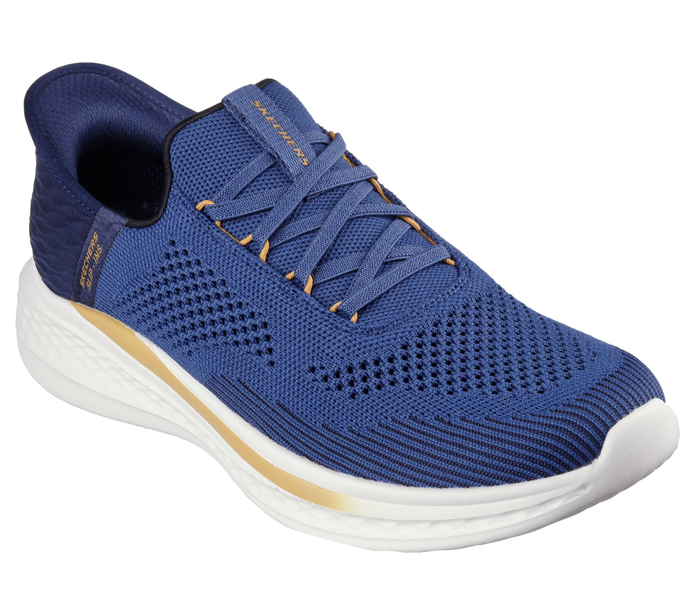 Skechers buty męskie Slip-ins Relaxed Fit: Slade - Quinto 210810 BLU blue
