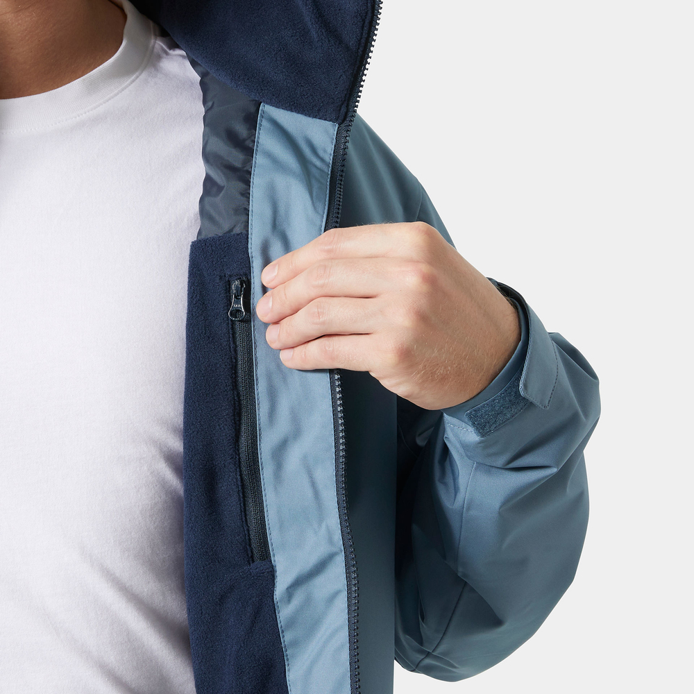 Helly Hansen men's CREW HOODED MIDLAYER JACKET 2 34442 601 jacket