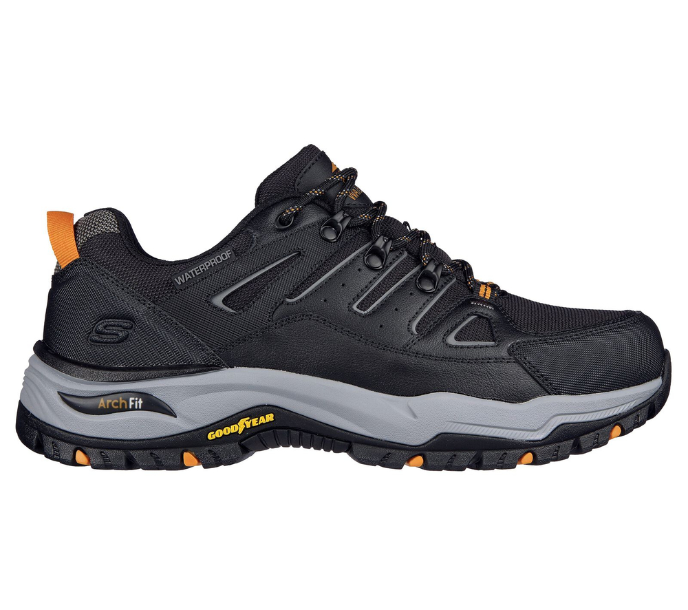 Skechers men's Arch Fit waterproof shoes - Dawson - Argosa 204630/BLK